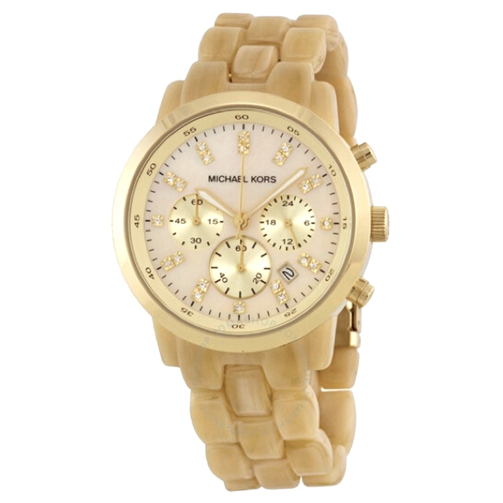 Michael Kors Watch  Jet Set  Mother Of Pearl Dial Ladies Chronograph